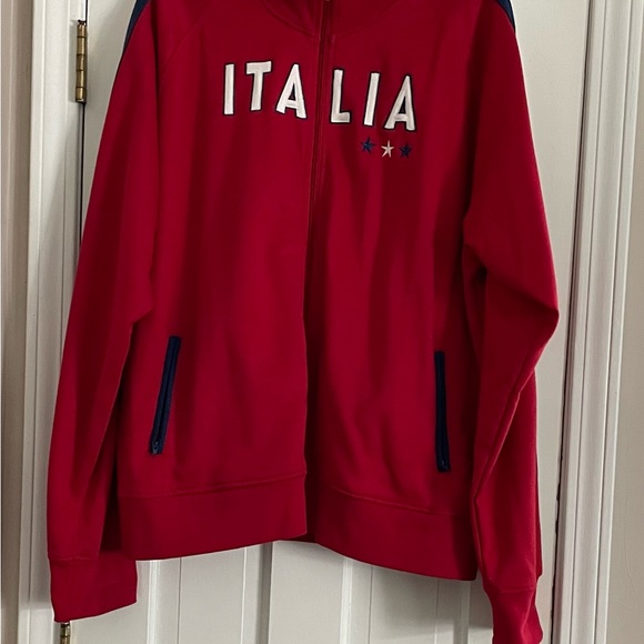 NWOT Red White and Blue Urban Pipeline Italia Zip Up Sweatshirt Jacket - Picture 3 of 10